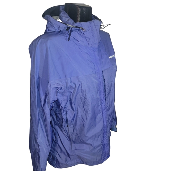 Marmot Women's Blue PreCip Rain Jacket M - Picture 4 of 9